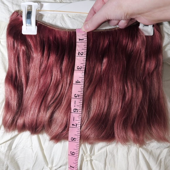 Rose Gold Human Hair Halo Extension - Picture 5 of 5